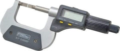 Fowler - 0" to 1" Mechanical Blade Micrometer - 0.0002" Accuracy, 0.001mm Graduation, 0.03" Blade Thickness, Friction Thimble, Digital Counter - Benchmark Tooling