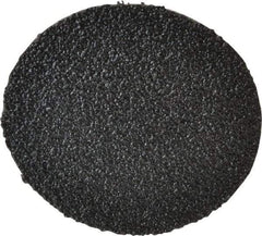 3M - 2" Disc Diam, 60 Grit, Zirconia Alumina Quick Change Disc - Type R Attaching System, Coated, Black, Medium Grade, 25,000 RPM, 501C Series - Benchmark Tooling