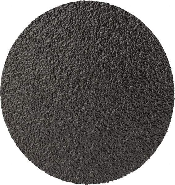 3M - 2" Disc Diam, 80 Grit, Zirconia Alumina Quick Change Disc - Type R Attaching System, Coated, Black, Medium Grade, 25,000 RPM, 501C Series - Benchmark Tooling