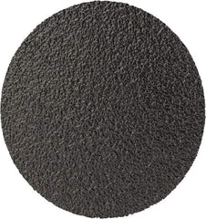 3M - 2" Disc Diam, 80 Grit, Zirconia Alumina Quick Change Disc - Type R Attaching System, Coated, Black, Medium Grade, 25,000 RPM, 501C Series - Benchmark Tooling