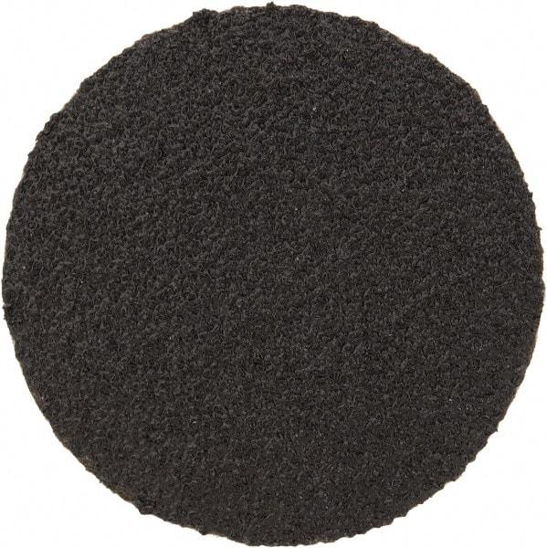 3M - 2" Disc Diam, 60 Grit, Zirconia Alumina Quick Change Disc - Type S Attaching System, Coated, Black, Medium Grade, 25,000 RPM, 501C Series - Benchmark Tooling