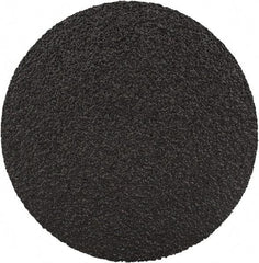 3M - 2" Disc Diam, 80 Grit, Zirconia Alumina Quick Change Disc - Type S Attaching System, Coated, Black, Medium Grade, 25,000 RPM, 501C Series - Benchmark Tooling
