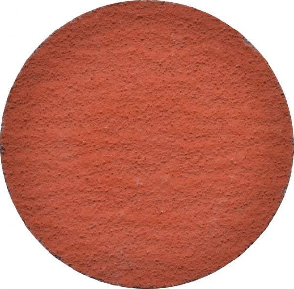 3M - 2" Disc Diam, 100 Grit, Ceramic Quick Change Disc - Type S Attaching System, Coated, Orange, Fine Grade, 25,000 RPM, 777F Series - Benchmark Tooling