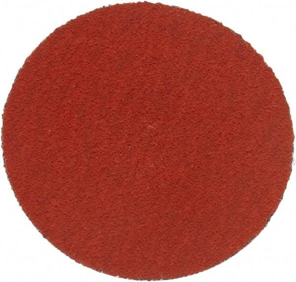 3M - 2" Disc Diam, 120 Grit, Ceramic Quick Change Disc - Type S Attaching System, Coated, Orange, Fine Grade, 25,000 RPM, 777F Series - Benchmark Tooling