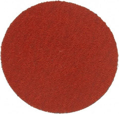 3M - 2" Disc Diam, 120 Grit, Ceramic Quick Change Disc - Type S Attaching System, Coated, Orange, Fine Grade, 25,000 RPM, 777F Series - Benchmark Tooling