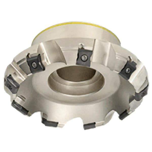 Iscar - 8" Cut Diam, 2-1/2" Arbor Hole, 0.295" Max Depth of Cut, 45° Indexable Chamfer & Angle Face Mill - 14 Inserts, LN.. 1506... Insert, Right Hand Cut, 14 Flutes, Series F45LN - Benchmark Tooling