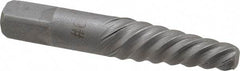 Interstate - Spiral Flute Screw Extractor - #6 Extractor for 5/8 to 7/8" Screw, 3-3/4" OAL - Benchmark Tooling