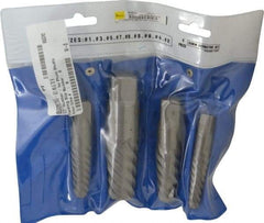 Interstate - 4 Piece Spiral Flute Screw Extractor Set - Screw Range 3/4 to 2-1/8" - Benchmark Tooling