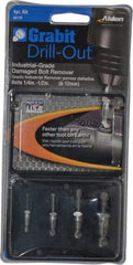 Alden - 4 Piece Screw Extractor/Drill Set - Screw Range 9/32 to 7/16" - Benchmark Tooling