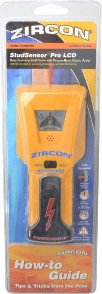 Zircon - 1-1/2" Deep Scan Stud Finder with LCD Screen - 9V Battery, Detects Wood & Metal Studs or Joists up to 1-1/2" Deep - Benchmark Tooling