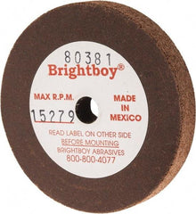 Cratex - 2" Diam x 1/4" Hole x 1/4" Thick, 46 Grit Surface Grinding Wheel - Coarse Grade - Benchmark Tooling