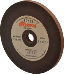 Cratex - 4" Diam x 1/2" Hole x 1/4" Thick, 46 Grit Surface Grinding Wheel - Coarse Grade - Benchmark Tooling