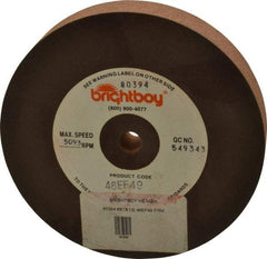 Cratex - 6" Diam x 1/2" Hole x 1" Thick, 46 Grit Surface Grinding Wheel - Coarse Grade - Benchmark Tooling