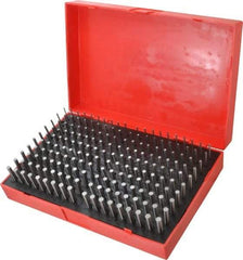 Value Collection - 190 Piece, 0.0615-0.2505 Inch Diameter Plug and Pin Gage Set - Plus 0.0002 Inch Tolerance, Class ZZ - Benchmark Tooling