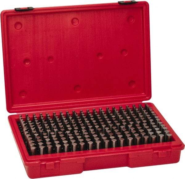 Value Collection - 250 Piece, 0.251-0.5 Inch Diameter Plug and Pin Gage Set - Plus 0.0002 Inch Tolerance, Class ZZ - Benchmark Tooling