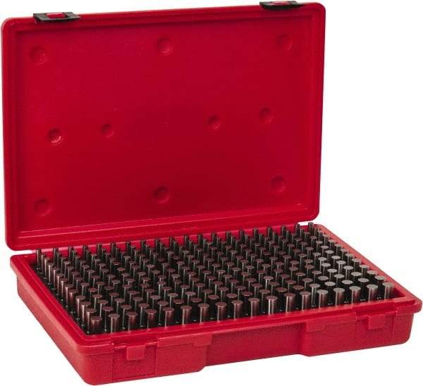 Value Collection - 250 Piece, 0.2515-0.5005 Inch Diameter Plug and Pin Gage Set - Plus 0.0002 Inch Tolerance, Class ZZ - Benchmark Tooling