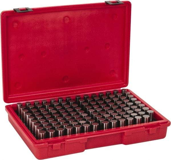 Value Collection - 125 Piece, 0.626-0.75 Inch Diameter Plug and Pin Gage Set - Plus 0.0002 Inch Tolerance, Class ZZ - Benchmark Tooling