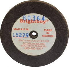Cratex - 2" Diam x 1/8" Hole x 1/8" Thick, 46 Grit Surface Grinding Wheel - Coarse Grade - Benchmark Tooling