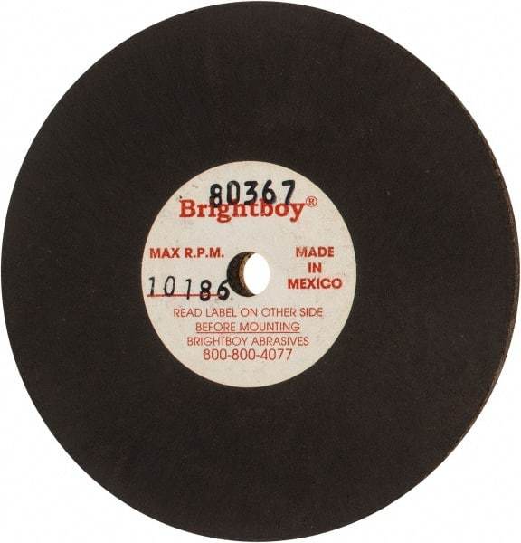 Cratex - 3" Diam x 1/4" Hole x 1/8" Thick, 46 Grit Surface Grinding Wheel - Coarse Grade - Benchmark Tooling