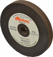 Cratex - 4" Diam x 1/2" Hole x 1/2" Thick, 46 Grit Surface Grinding Wheel - Coarse Grade - Benchmark Tooling