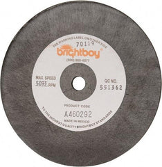 Cratex - 6" Diam x 1/2" Hole x 1/8" Thick, 46 Grit Surface Grinding Wheel - Coarse Grade - Benchmark Tooling