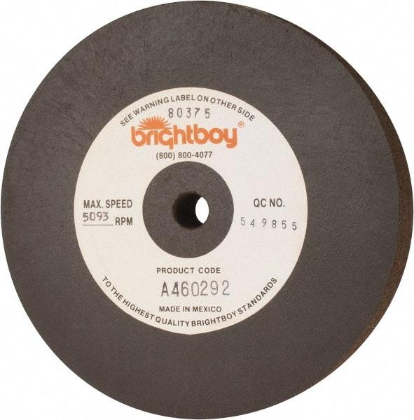 Cratex - 6" Diam x 1/2" Hole x 1" Thick, 46 Grit Surface Grinding Wheel - Coarse Grade - Benchmark Tooling