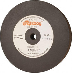 Cratex - 6" Diam x 1/2" Hole x 1" Thick, 46 Grit Surface Grinding Wheel - Coarse Grade - Benchmark Tooling
