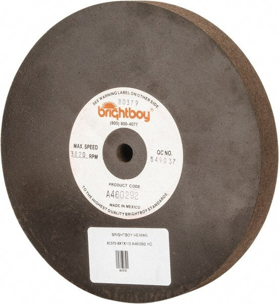 Cratex - 8" Diam x 1/2" Hole x 1" Thick, 46 Grit Surface Grinding Wheel - Benchmark Tooling