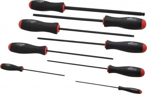 Bondhus - 8 Piece, 2 to 10mm Ball End Hex Driver Set - Comes in Vinyl Pouch - Benchmark Tooling