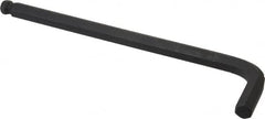 Bondhus - 3/8" Hex, Long Arm, Ball End Hex Key - 6-45/64" OAL, Protanium High Torque Steel, Inch System of Measurement - Benchmark Tooling