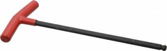 Bondhus - 10mm Hex, T-Handle Cushion Grip, Ball End Hex Key - 307mm OAL, Protanium High Torque Steel, Metric System of Measurement - Benchmark Tooling