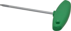 Wiha - T9 Standard Torx Key - Flag-Style, 3.94" Length Under Head, 100mm OAL - Benchmark Tooling