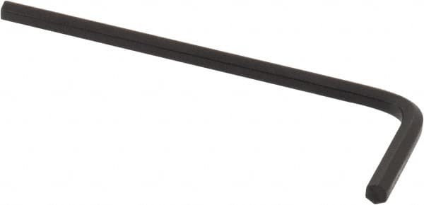 Bondhus - 3/32" Hex, Short Arm, Hex Key - 2-43/64" OAL, Protanium High Torque Steel, Inch System of Measurement - Benchmark Tooling