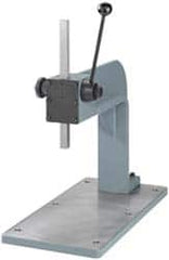 JT&M - 3/4" Ram, 11-5/8" Throat Depth, 200 Lb Manual Arbor Press - 10" Max Work Height x 24" Max Work Width, 12:1 Leverage Ratio, 10" Base Width x 19-1/2" Base Depth - Benchmark Tooling