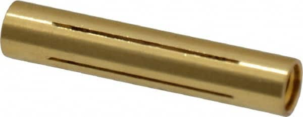 Made in USA - 1/4" Diam Through Hole Barrel Cylinder - 1-1/4" Barrel Length, Eccentric Slot - Benchmark Tooling