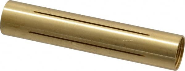 Made in USA - 1/2" Diam Through Hole Barrel Cylinder - 2-1/2" Barrel Length, Eccentric Slot - Benchmark Tooling