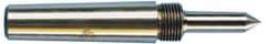 Riten - 1" Head Diam, Carbide-Tipped Steel Standard Point Solid Dead Center - 3MT Morse Taper, 1" Point Diam, 1-5/8" Point Length, 2-3/8" OAL - Benchmark Tooling