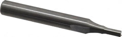 Onsrud - 1/8" Diam, 1/4" Shank Diam, 1/4" Length of Cut, 2 Flute Double Edge Straight Router Bit - 2" Overall Length, Right Hand Cut, Solid Carbide - Benchmark Tooling