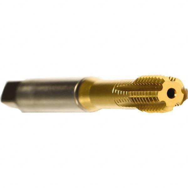 Emuge - 3/8-24 UNF 2BX Modified Bottoming Thread Forming Tap - Cobalt, TiN Finish, 3.937" OAL, 0.394" Thread Length, Right Hand Thread, Series Druck - Benchmark Tooling