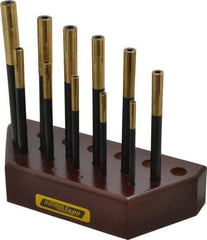 Made in USA - 11 Piece Blind Hole Lap Set - 3/16 to 1/2" Hole Diam - Benchmark Tooling