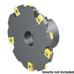 Kennametal - Shell Mount Connection, 16mm Depth of Cut, 80mm Cutter Diam, Indexable Slotting Cutter - Benchmark Tooling