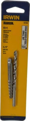 Irwin - 2 Piece Spiral Flute Screw Extractor & Drill Set - Screw Range 9/32 to 3/8" - Benchmark Tooling