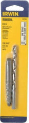 Irwin - 2 Piece Spiral Flute Screw Extractor & Drill Set - Screw Range 3/8 to 5/8" - Benchmark Tooling