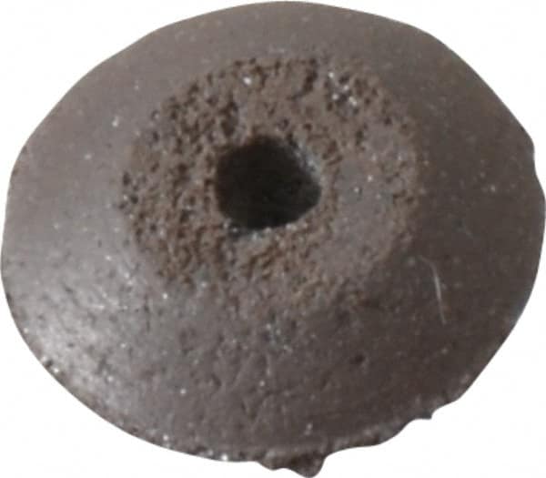 Cratex - 3/8" Diam x 1/16" Hole x 3/32" Thick, Surface Grinding Wheel - Silicon Carbide, Medium Grade, Rubber Bond, No Recess - Benchmark Tooling