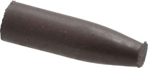 Cratex - 9/32" Max Diam x 1" Long, Cone, Rubberized Point - Medium Grade, Silicon Carbide, 1/16" Arbor Hole, Unmounted - Benchmark Tooling