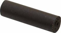 Cratex - 1/4" Max Diam x 7/8" Long, Cylinder, Rubberized Point - Medium Grade, Silicon Carbide, 1/16" Arbor Hole, Unmounted - Benchmark Tooling