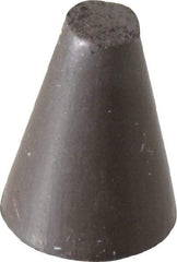 Cratex - 5/8" Max Diam x 7/8" Long, Taper, Rubberized Point - Medium Grade, Silicon Carbide, 1/8" Arbor Hole, Unmounted - Benchmark Tooling