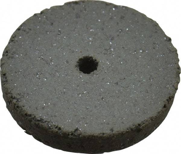 Cratex - 5/8" Diam x 1/16" Hole x 3/32" Thick, Surface Grinding Wheel - Silicon Carbide, Coarse Grade, 25,000 Max RPM, Rubber Bond, No Recess - Benchmark Tooling