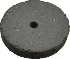 Cratex - 5/8" Diam x 1/16" Hole x 3/32" Thick, Surface Grinding Wheel - Silicon Carbide, Coarse Grade, 25,000 Max RPM, Rubber Bond, No Recess - Benchmark Tooling