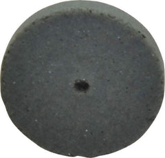 Cratex - 7/8" Diam x 1/16" Hole x 1/8" Thick, Surface Grinding Wheel - Silicon Carbide, Coarse Grade, 25,000 Max RPM, Rubber Bond, No Recess - Benchmark Tooling